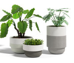 Two-Tone Bolinas Planter, GFRC Round