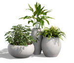 Aquarian Planter, GFRC Round