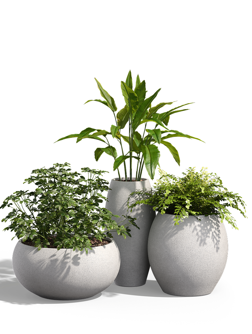 Aquarian Planter, GFRC Round