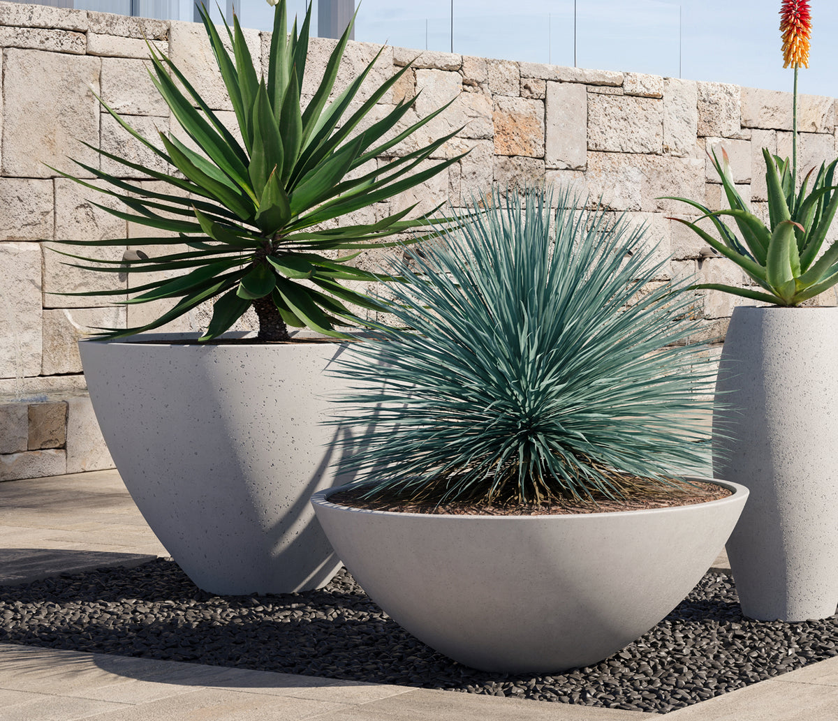 Zena Planter, GFRC Round additional image 2