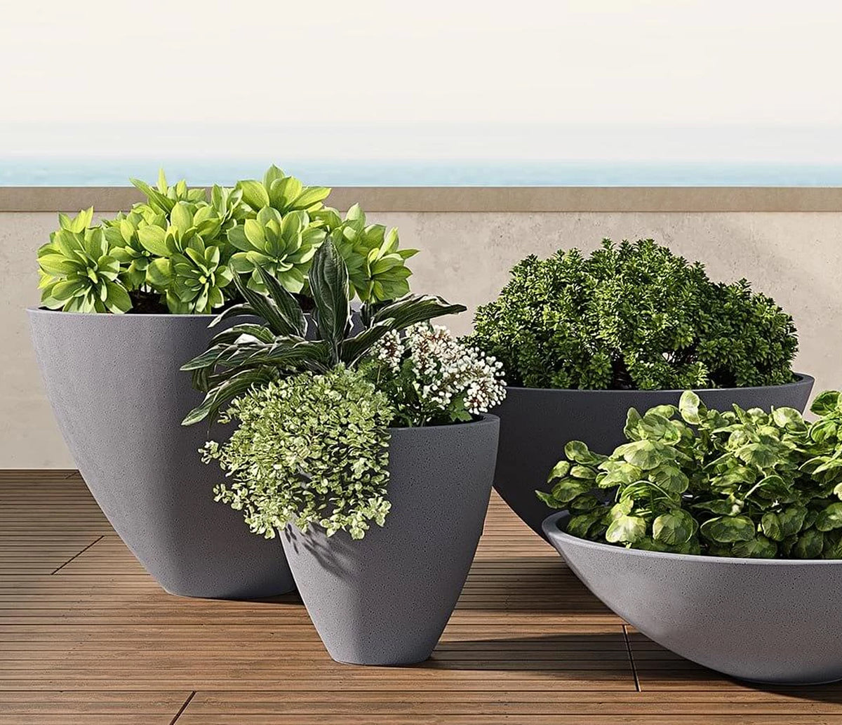 Zena Planter, GFRC Round additional image 1