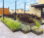 Wilshire Planter, Weathering Steel Rectangle additional image 2