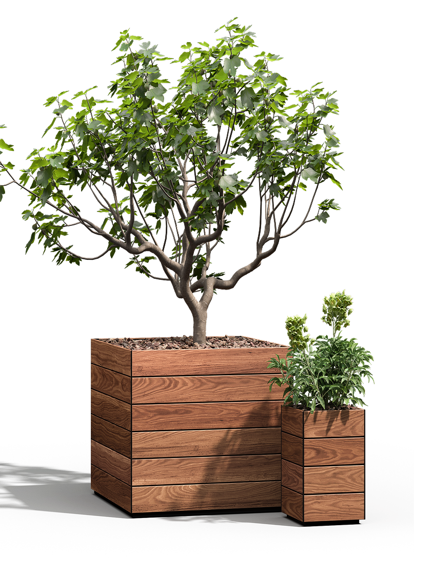 Boulevard Planter, Square