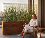 Boulevard Planter, Rectangle with Greenscreen® Trellis additional image 1