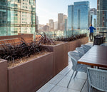 Wilshire Planter, Weathering Steel Square additional image 2