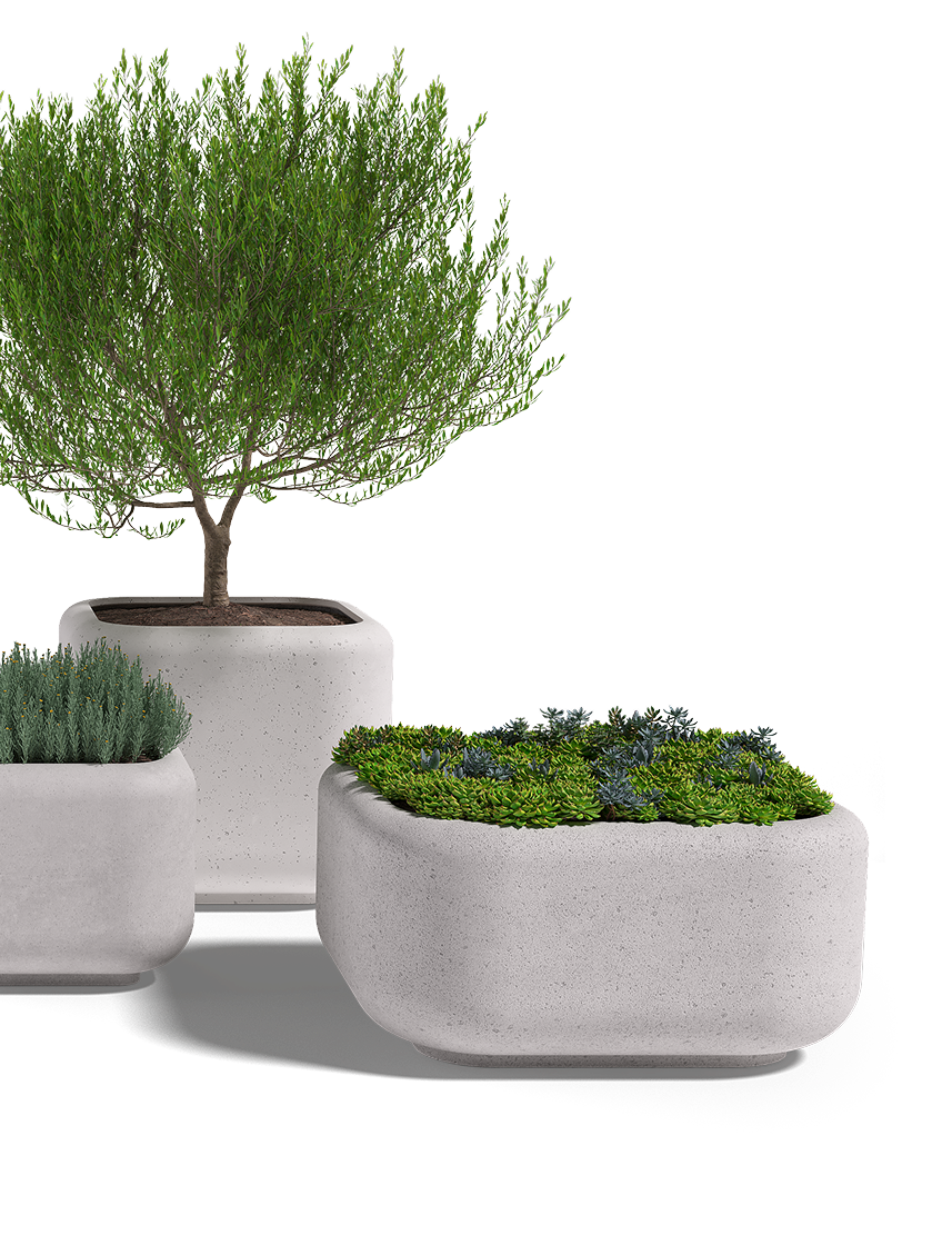 Montara Planter, GFRC Square