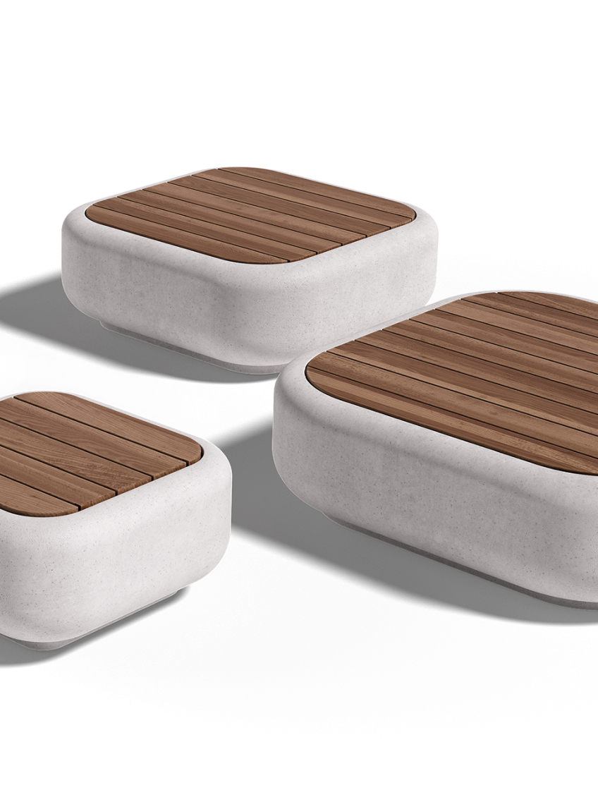Montara Platform, GFRC & Wood Square