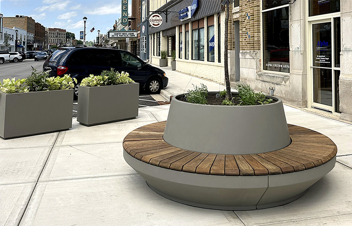 Elevating Main Street: Planters in West Bend
