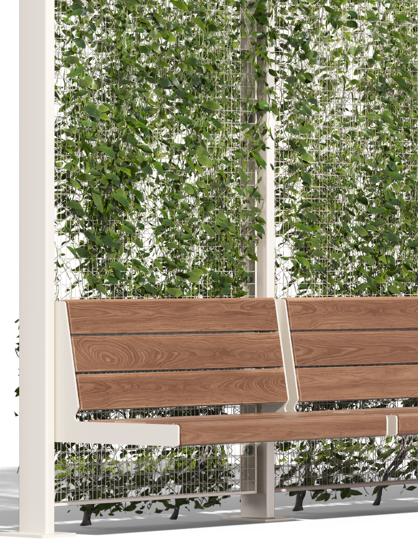 Post & Vine Bench