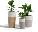 Two-Tone Urban Planter, GFRC Round