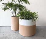 Two-Tone Wilshire Planter, GFRC Round with Toe Kick additional image 1