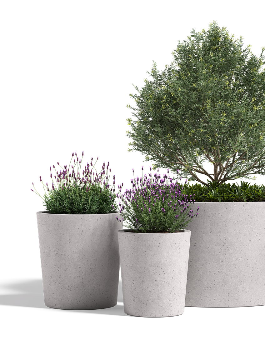 Urban Planter, GFRC Round