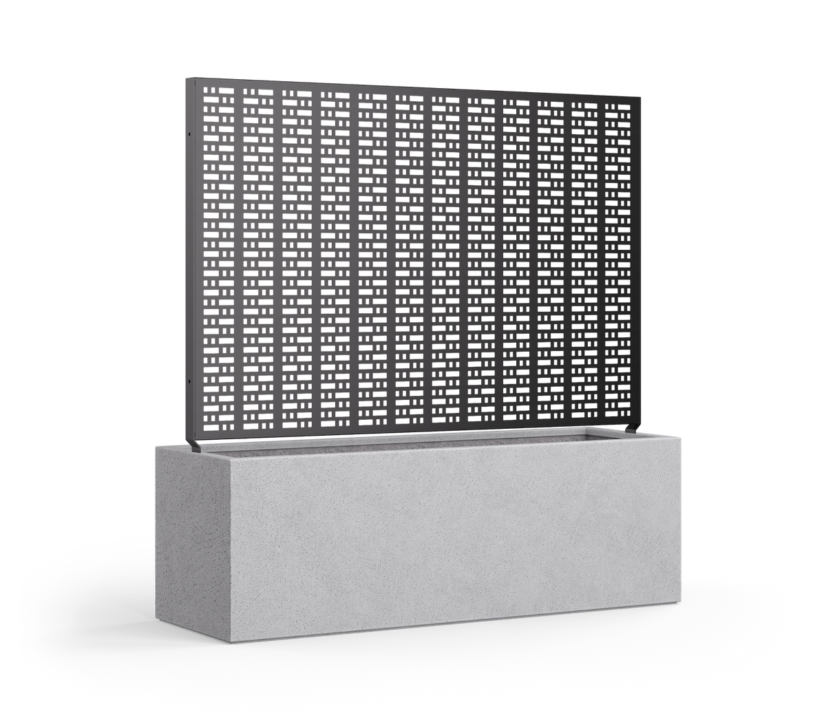 Wilshire Planter, GFRC Rectangle with Laser-Cut Screen additional image spot 4 1