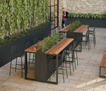 Willard Bar Table, Metal & Wood additional image spot 4 1