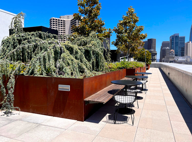 Weathering Steel Planters