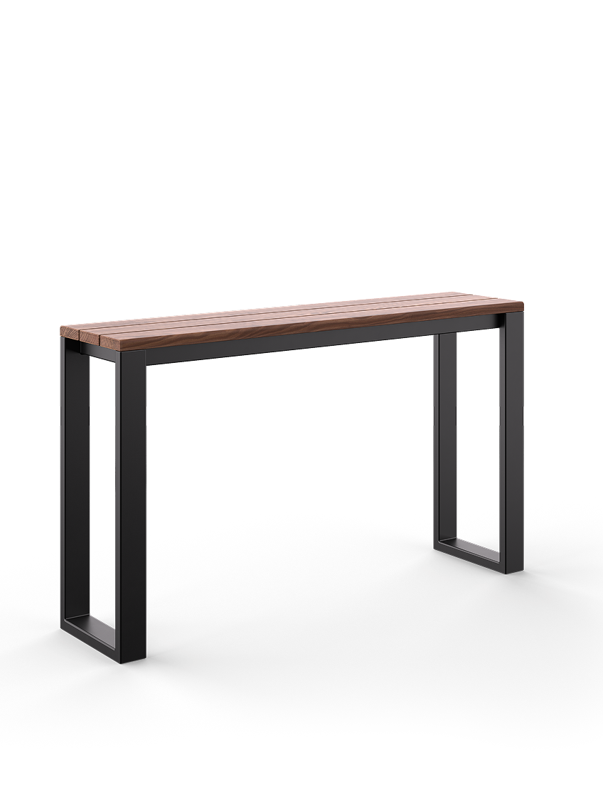 Willard Bar Table, Metal & Wood