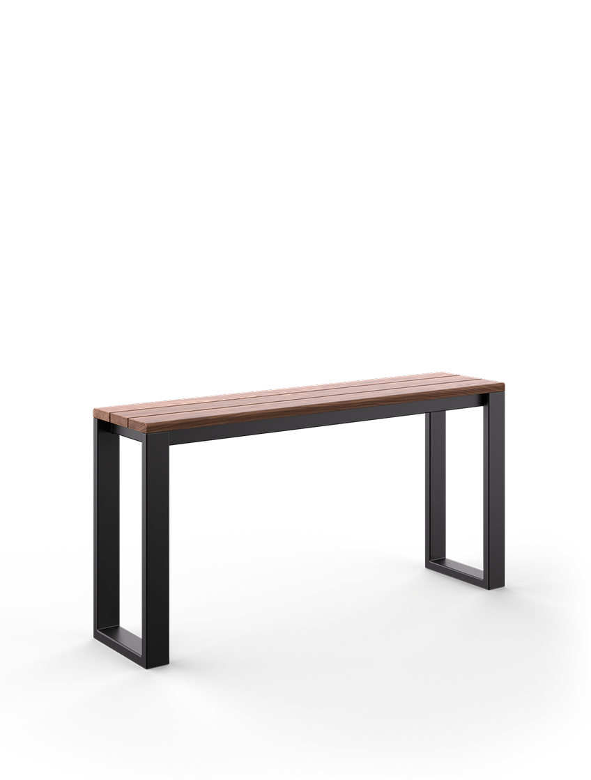 Willard Counter Table, Metal & Wood