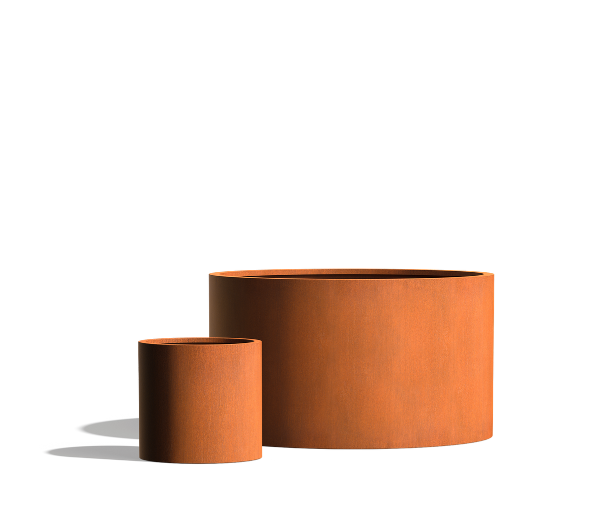 Wilshire Planter, Weathering Steel Round additional image spot 4 1