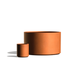 Wilshire Planter, Weathering Steel Round with Toe Kick additional image spot 4 1