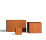 Wilshire Planter, Weathering Steel Square additional image spot 4 1