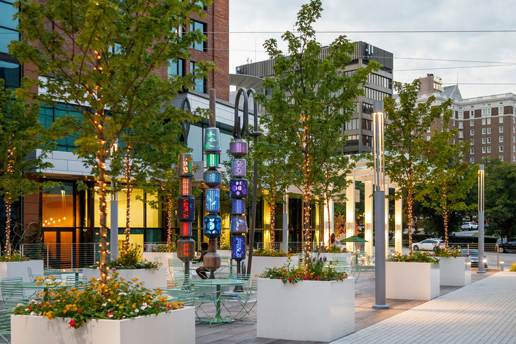 Powder-Coated Steel Planters