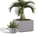 Wilshire Planter, FRP Square with Toe Kick