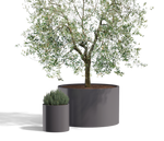 Wilshire Planter, FRP Round