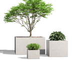 Wilshire Planter, GFRC Square