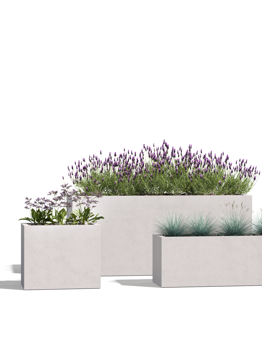 Wilshire Planter, GFRC Rectangle