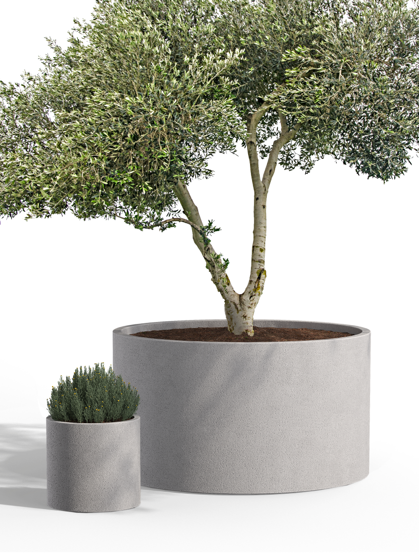 Wilshire Planter, GFRC Round