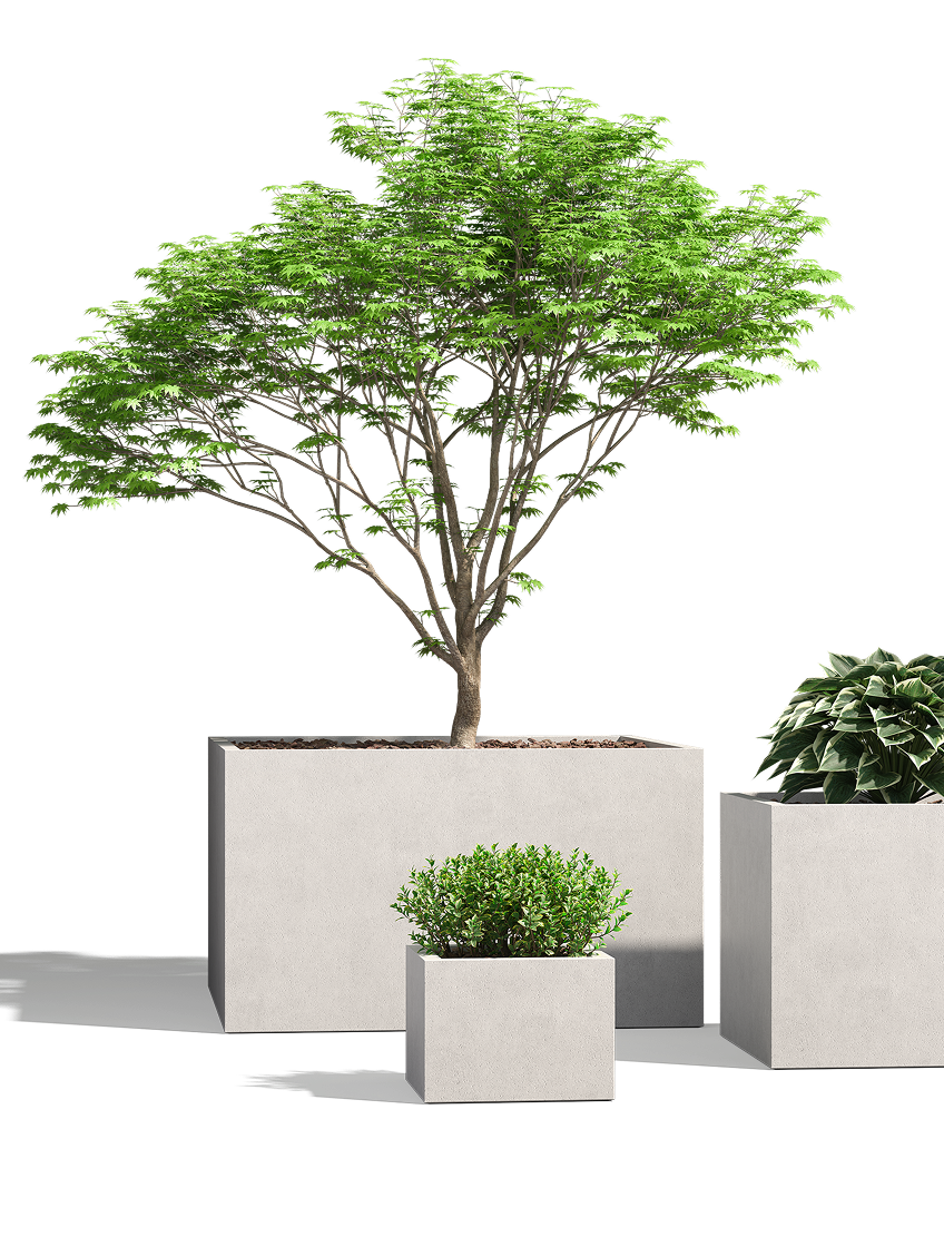 Wilshire Planter, GFRC Square