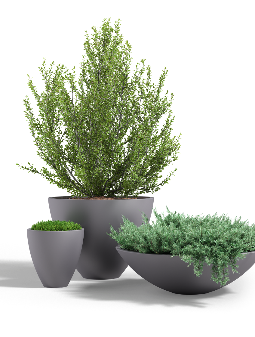Zena Planter, FRP Round