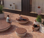 Paso Stool, GFRC & Wood Round additional image 1