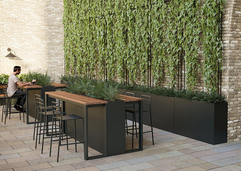 Pair Willard with Wilshire and Boulevard Planters