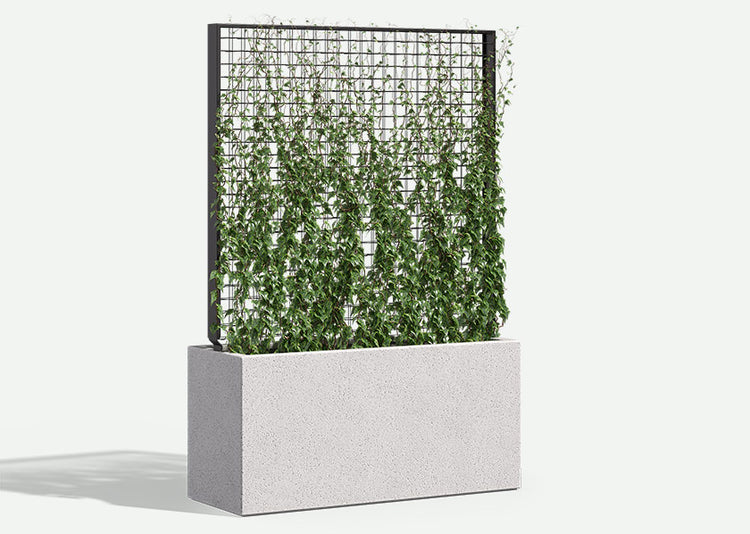 Wilshire Planters with Screens and Trellis